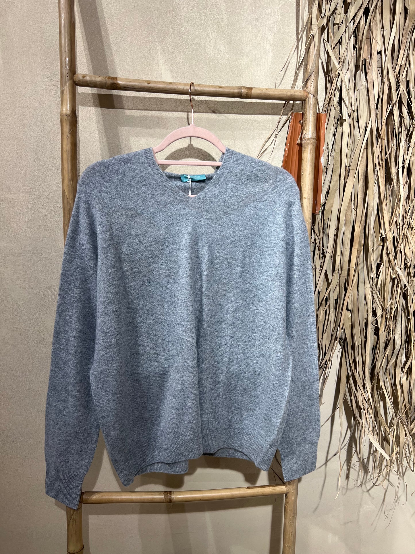 Pull col V en laine & cachemire Horizon