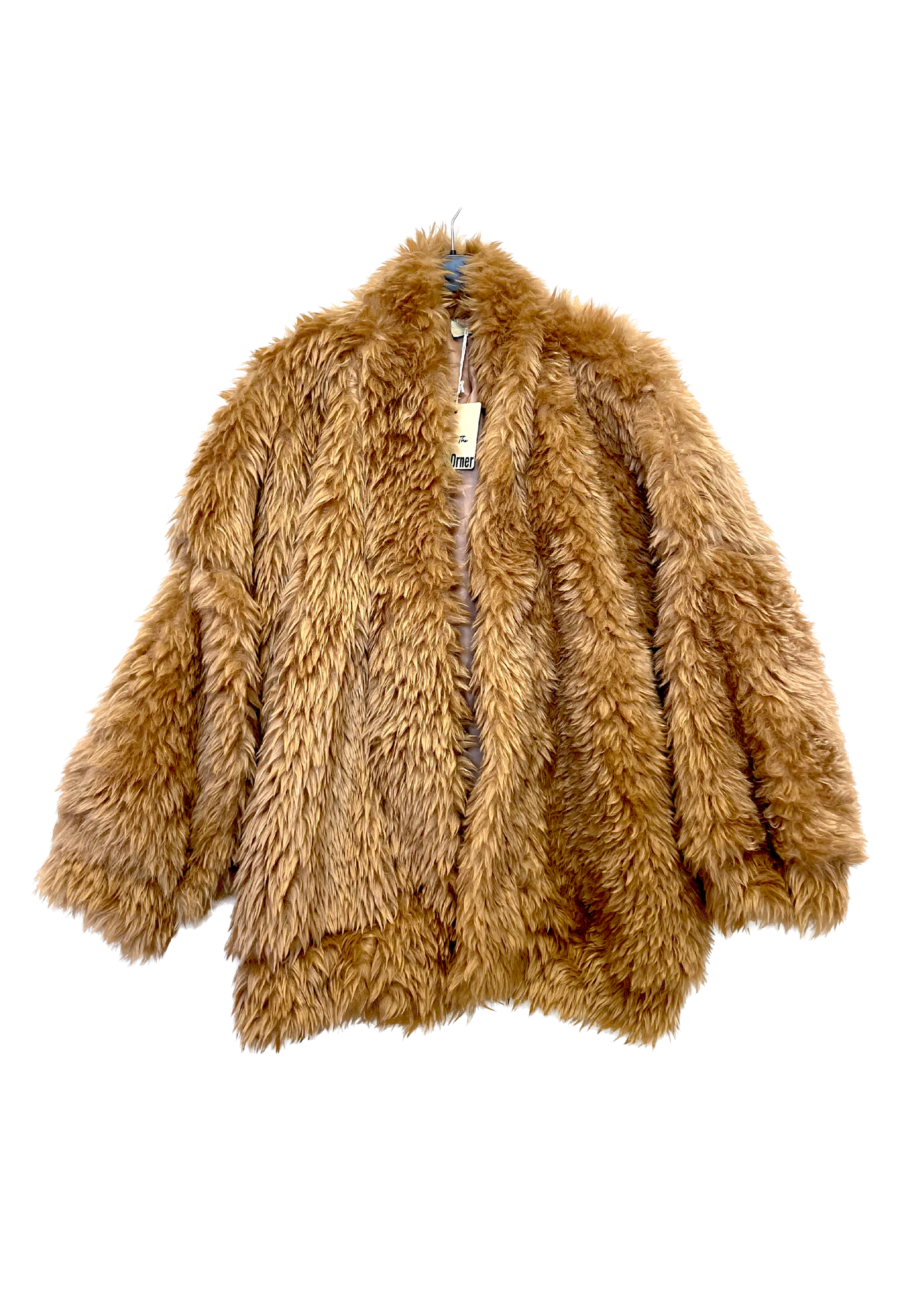 Veste fausse fourrure Audrey Camel