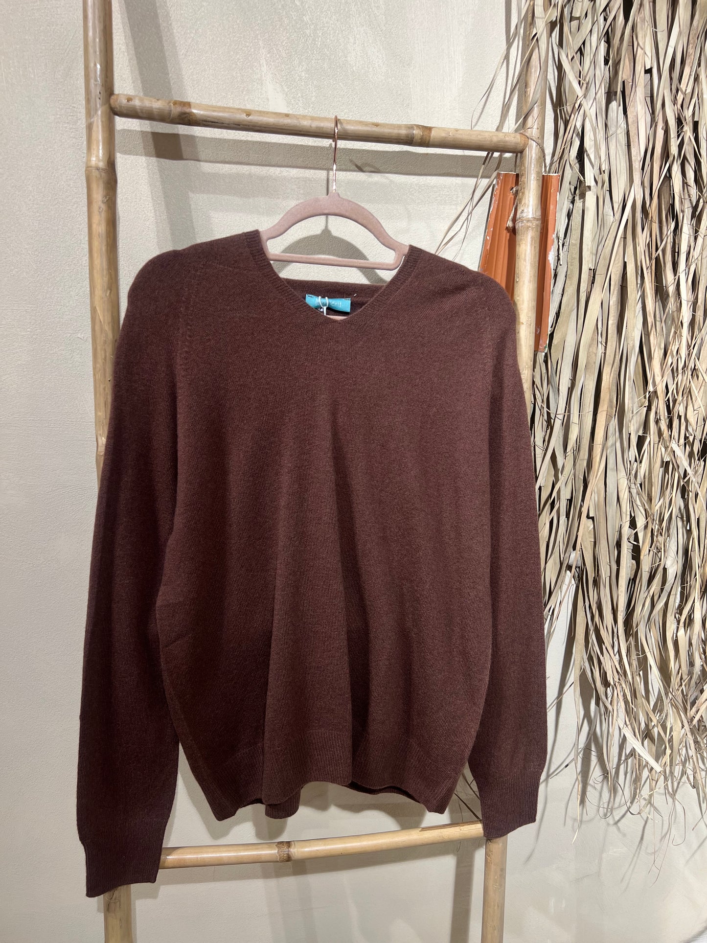 Pull col V en laine & cachemire Horizon