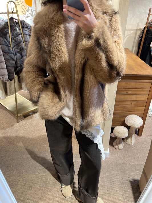 Faux Fur Jacket Golden Fox