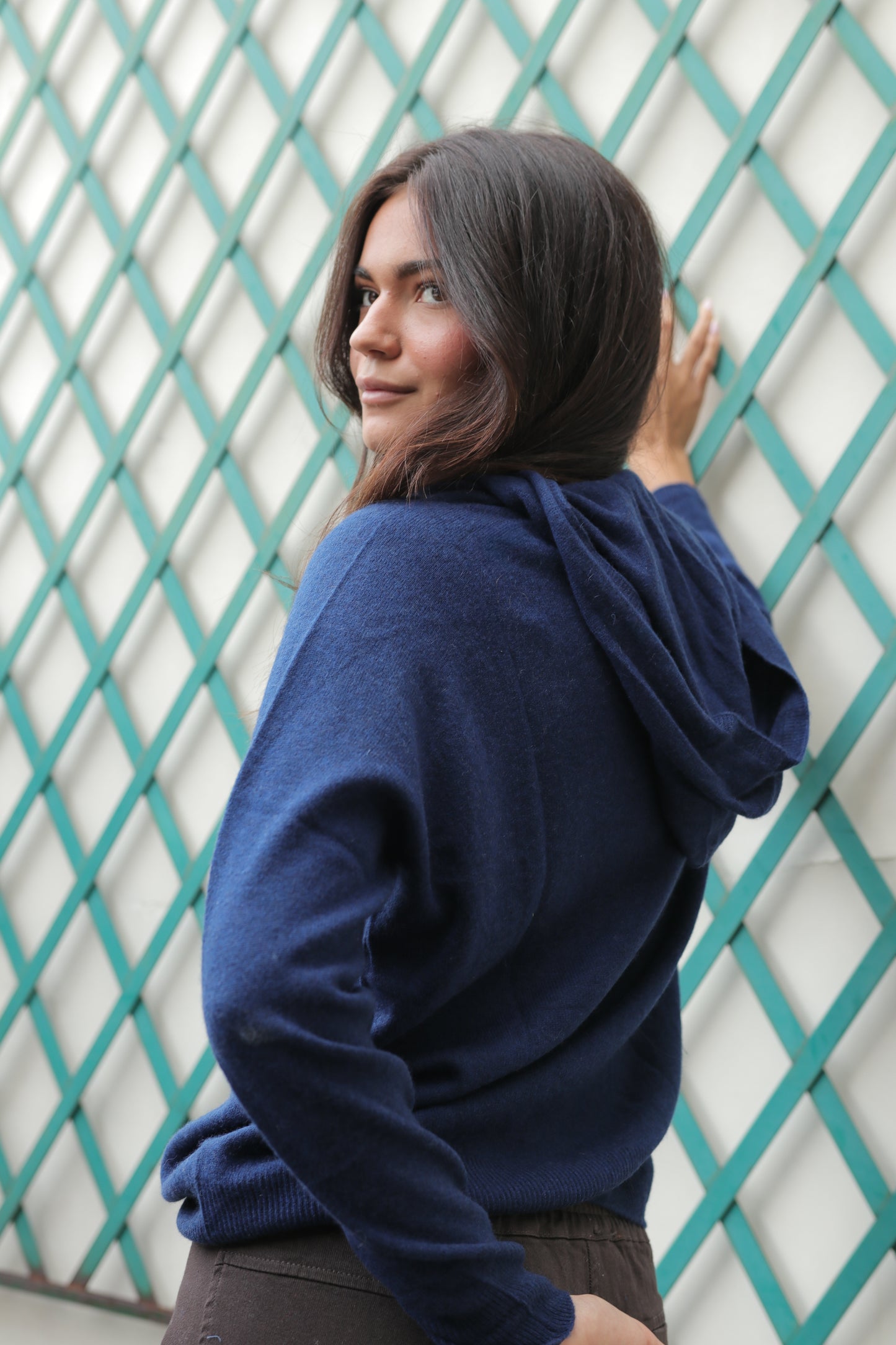 Pull col V en laine & cachemire Horizon