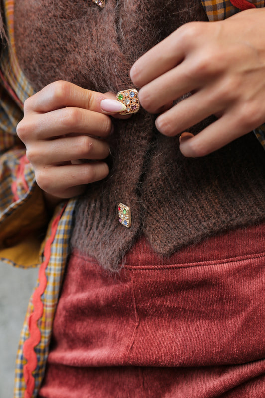 Cotton Vest Bouton Fleur