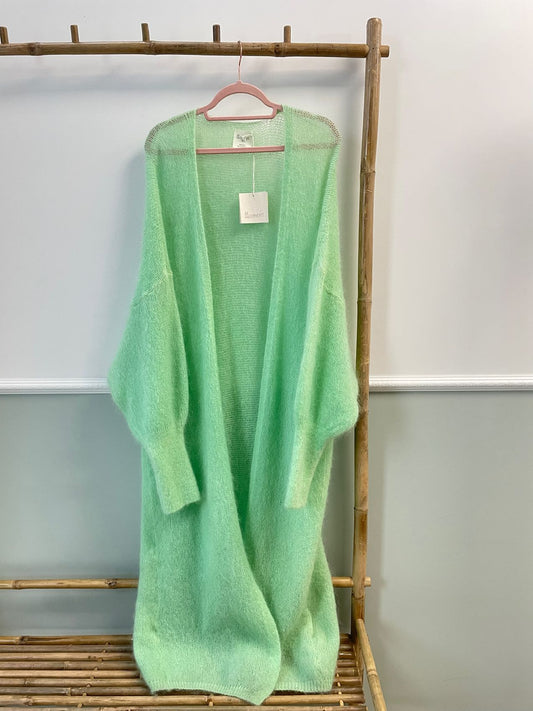 Cardigan mohair Lola Vert avocat