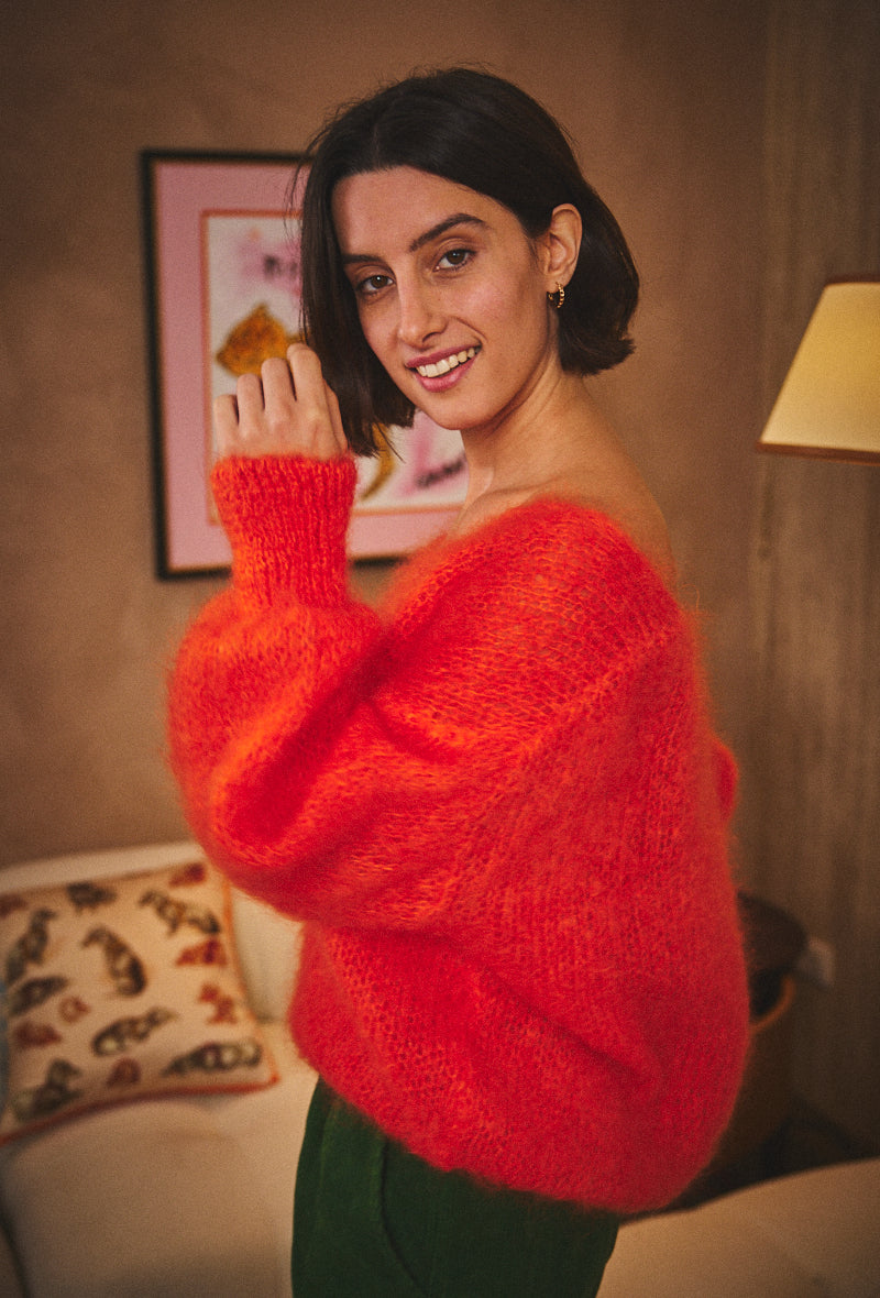 Pull mohair Suho Corail