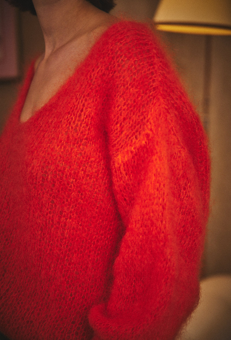 Pull mohair Suho Corail